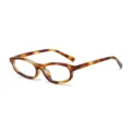 Retro Schildpatt Oval Brille Kleine Fassung Optische Brille Vintage Chique Brille - Schildpatt-Rahmen Blaulichtschutz