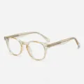 Gafas con montura transparente elegantes para hombres y mujeres, diseño óptico ligero. - Montura Amarilla Transparente Anti-Luz Azul