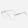 Montura De Gafas Transparente Elegante Óptica Unisex Diario Moda Estilo Casual - Montura Transparente Antiluz Azul