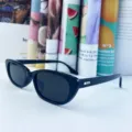 Trendy black cat eye sunglasses for women, retro narrow frame sun glasses for daily wear style. - Black Frame Grey Lens