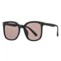 Schwarze faltbare Sonnenbrille für Damen, trendiger UV-Schutz polarisierte Sonnenbrille. - Normale Linse / Schwarzer Rahmen Tee Gläser