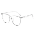Clear frame glasses fashion oversized square optical eyewear clear lenses daily wear frame - Clear Frame Anti-Blue Light