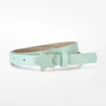 Kids mint green star belt girls casual dress up cute candy color simple daily accessory - Light Green