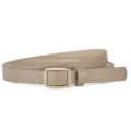 Damen Khaki schmaler Gürtel mit goldener Schnalle, vielseitiger Ledergürtel für Kleid. - 108*1.8cm / Khaki