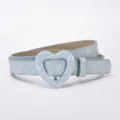 Ceinture scintillante enfant bleu clair boucle coeur motif etoile accessoire tendance mode - Étoile bleu ciel