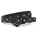 Cintura nera stella per bambini con fibbia floreale, accessorio vita casual alla moda. - Pentagramma Nero