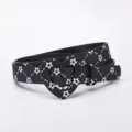Belle ceinture enfant noire pailletée avec boucle cœur et étoiles, accessoire de mode casual. - Pentagramme Noir