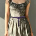 Women's Thin Purple Braided Rope Belt Fashion Waist Chain Accessory for Casual Dresses Skirts - Purple