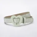 Ceinture enfant pailletée étoile boucle cœur, style décontracté pour filles et garçons. - Étoile à Cinq Branches Verte