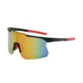Gafas de sol deportivas ciclismo cortavientos outdoor proteccion UV montana marco - Montura Negro Rojo Lente Rojo