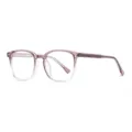 Montatura per occhiali quadrata rosa chiaro stile coreano TR90 luce blu ottica moda. - Montatura Sfumato Viola Luce Blu