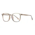 Montatura occhiali da vista quadrata trasparente stile Coreano TR90 anti luce blu. - Montatura Verde Trasparente Luce Blu