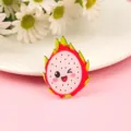 Süße Drachenfrucht Acryl Brosche, Cartoon Stil DIY Kleidung Tasche Ornament Zubehör - Drachenfrucht Stil (A1448)