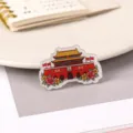 Nationalfeiertag Tiananmen Acryl Brosche niedlichen Cartoon Abzeichen Geschenk. - Tiananmen Stil (A1431)