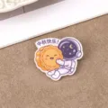 Cute cartoon Mid-Autumn Festival acrylic brooch astronaut mooncake badge cute bag pin accessory - 6 Festival Style (A1413)