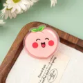 Süßer Cartoon Pfirsich Acryl Clip für Snacks Lebensmittelversiegelung und Notizen Dekoration Büro. - Pfirsichform (P291)