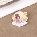 Cute Mid-Autumn Festival acrylic brooch badge cartoon Chang'e rabbit school bag pendant - 9 Festival Style (A1416)