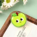 Süßer Cartoon grüner Apfel Acryl Clip, dekorativer Snack Verschlussclip, Notizen Aktenklammer - Grüner Apfel-Stil (P295)