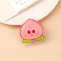 Niedlicher Pfirsich Acryl PP-Clip für Snacks und Notizen, süßes Schreibwaren-Accessoire. - Pfirsich-Stil (P269)