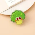 Süßer Cartoon Brokkoli Acryl Clip für Snacks und Notizen. Langlebiges und lustiges Büro-Accessoire. - Brokkoli-Stil (P270)