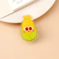 Niedlicher Cartoon-Mais Acryl-PP-Clip zum Versiegeln von Snacks und Notizen, farbenfroh. - Maisform (P273)