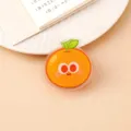 Süßer Cartoon Orange Acryl PP Clip Snack Verschlussclip und Notizen Papier Halter - Orangenform (P276)