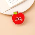 Süßer roter Apfel Acryl Clip kawaii Cartoon Briefklammer Snackbeutel Verschluss Clip - Apfelform (P278)