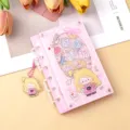 Joli carnet à agitateur en acrylique rose journal intime papeterie mignonne cadeau étudiant - Style Petite Fille Rose (B481) / 60 Feuilles (Taille A7)
