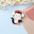 Süße Cartoon Pinguin Acryl Brosche Anstecknadel schöner Winter Schultasche Anhänger Geschenk - Pinguin-Stil (A1364)