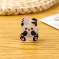 Süßer Cartoon Panda Acryl Clip für Snacks und Notizen, transparentes Design, tolles Büro. - Panda-Stil / Code P236