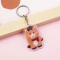 Cute cartoon horse acrylic keychain pendant, ideal for bags, keys, and accessories. - Pony Pendant Style 1 (B394)