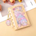 Joli carnet de notes journal en acrylique à feuilles mobiles avec design shaker et pendentif mignon. - Style Petite Fille Bleu Clair (B486) / 60 Feuilles (Taille A7)