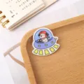 Cute astronaut dog acrylic brooch cartoon UFO badge student reward sweet pin fashion gift - UFO Dog (A1348)