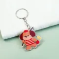 Porte-clés en acrylique chiot mignon, beau pendentif animal pour le sac à dos ! - 4 Pendentif Chien (B385)