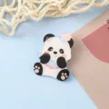 Jolie broche en acrylique panda dessin animé mignon cartable étudiant pendentif animal badge. - Style Panda (A1369)