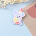 Joli badge de broche en acrylique d'ours de dessin animé pendentif de sac d'étudiant cadeau mignon - Style Ours (A1370)