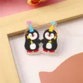 Süßer Cartoon Pinguin Acryl Brosche Tier Schultasche Anhänger Mode Abzeichen Geschenk Artikel - Sprechender Pinguin (A1322)