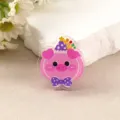 Süßer rosa Schwein Acryl Notizklammer mit Hut, ideal für Schreibtisch Dekoration und Büro. - Schwein Stil (P253)