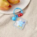 Portachiavi in acrilico carino con campanello e perline di lettere, ciondolo zaino buon viaggio. - Stile Navigazione Serena (B424)
