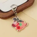 Cute funny horse year acrylic keychain cartoon character blessing text custom accessory - Have Blessings Instantly Style (B419)