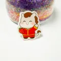 Cute Cartoon Year of the Horse Acrylic Brooch Red Festive Style Creative Badge Gift - New Year Horse (X24)