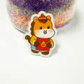 Cute cartoon horse acrylic brooch badge, festive red envelope design, clothing accessory. - New Year Horse (X25)