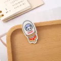 Cute cartoon panda astronaut acrylic brooch rocket badge pin for cute bag clothing decoration - Rocket Panda (A1352)