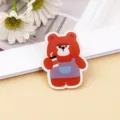 Simpatico spilla in acrilico con orsetto dei cartoni, elegante ciondolo per zaino e accessorio decorativo. - Orsetto Carino (A1248)