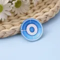 Bonito broche acrílico de letra O azul, insignia de dibujos animados para mochilas y parches. - Letra O