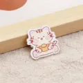 Niedliche Cartoon Tier Acryl Brosche, süße Tiger Design Anstecknadel für Rucksack Kleidung - Katze (A1280)