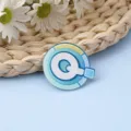 Bonito broche de acrílico con letra Q, insignia de dibujos animados para mochila, accesorio DIY genial. - Letra Q