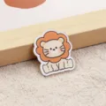 Cute cartoon lion acrylic brooch badge for clothes bags cute animal accessories pendant. - Lion (A1282)