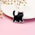 Cute black cat acrylic brooch badge cartoon pins for backpack clothing decoration - Black Cat (A1234)