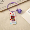 Cartoon cute bear keychain acrylic pendant wire loop keyring backpack bag charm accessory - Warm Sun Bear Keychain (B373)